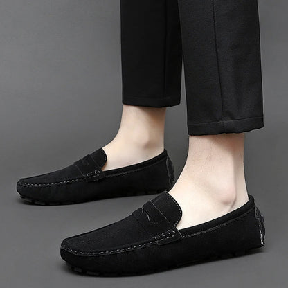 Levon™ – Suede Loafers med nautisk inspiration för alla säsonger